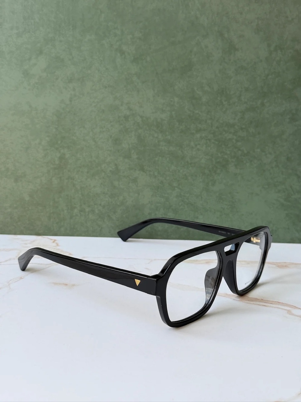 Bottega Veneta Pilot Aviator Black Frame BV1336OA Eyeglasses